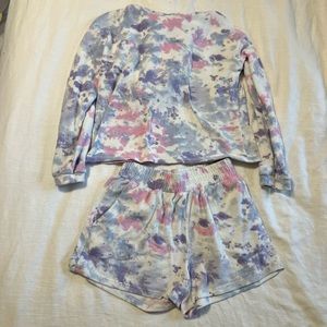 Tie Dye Short & Top Matching Set